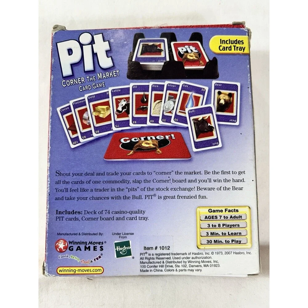 Pit Card Game The Market Classic Trading Game